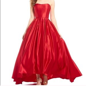 62.5% off Final Drop!! Strapless High-Low Ballgown